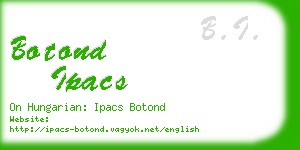 botond ipacs business card